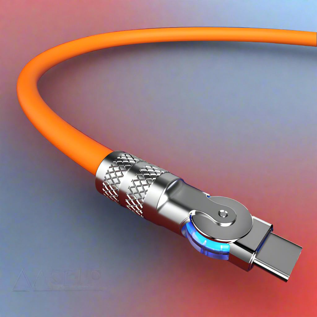 180° Anti-Break Fast Charge Data Cable 120W - Zinc Alloy, 1m 1.5m 2m, view 6