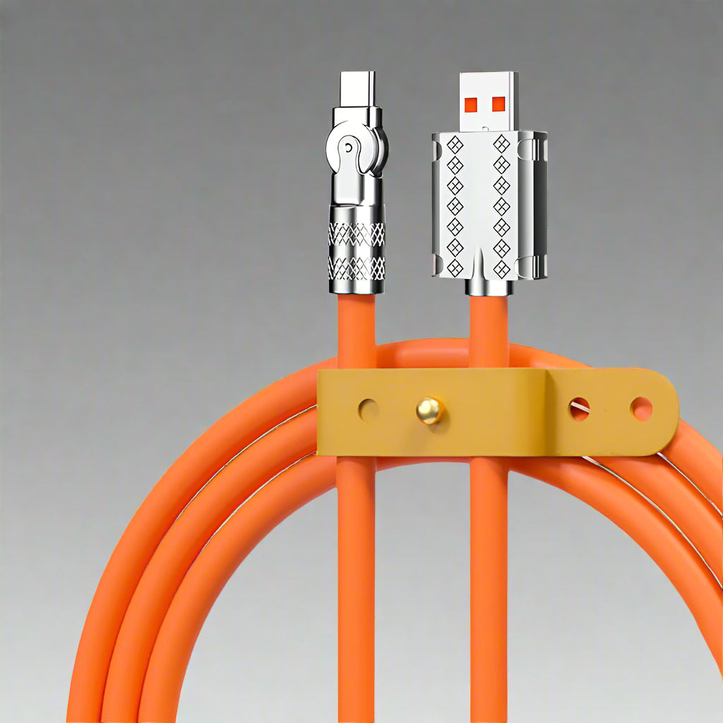 180° Anti-Break Fast Charge Data Cable 120W - Zinc Alloy, 1m 1.5m 2m, view 5