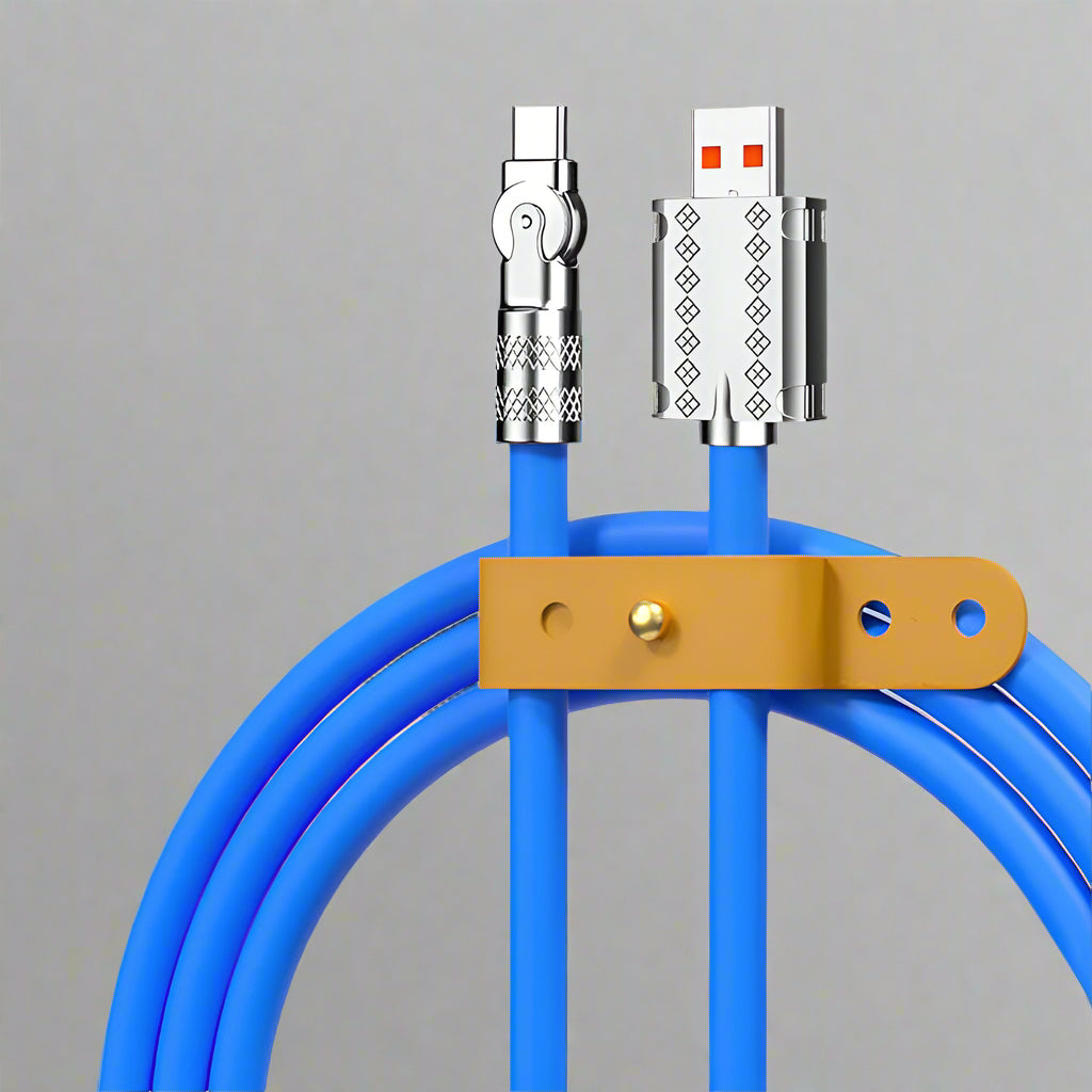180° Anti-Break Fast Charge Data Cable 120W - Zinc Alloy, 1m 1.5m 2m, view 7