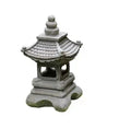 30 cm Solar LED Japanese Garden Lantern in Weather-Resistant Resin