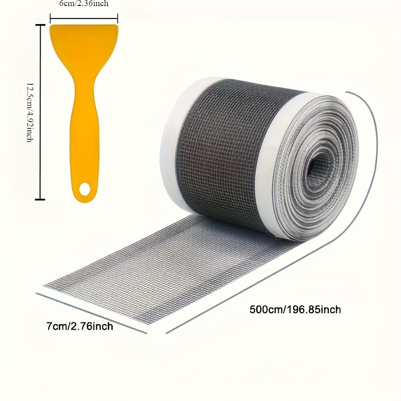 Self-adhesive Mesh Drain Cover 5 m - Cut to Size, Fine Mesh, 7 cm Wide