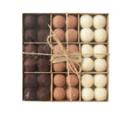 36-Piece Wool Christmas Baubles, 19cm x 19cm