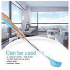 360° Rotatable Electric Spin Duster with 2 Brushes and Extension Rods