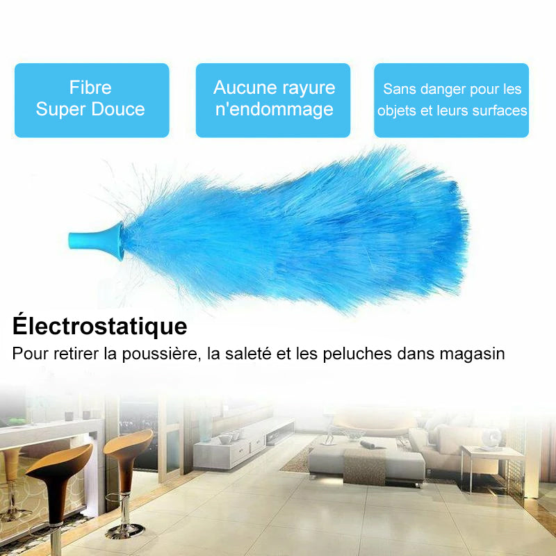 360° Rotating Adjustable Electric Duster, Plastic, Blue