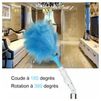 360° Rotating Adjustable Electric Duster, Plastic, Blue