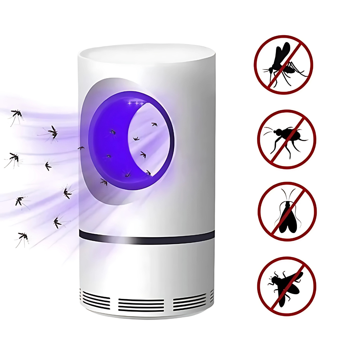 365nm UV Light Electric Insect Killer Lamp and Mosquito Trap, 109 x 109 x 215 mm