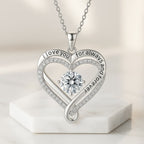 Sterling Silver Necklace for Wife - 2.5 cm Pendant, Adjustable 45 cm Chain, view 3