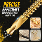 Titanium-Coated High-Speed Steel Drill Bits with Tags (6 pcs) - 3-8 mm Sizes, view 2