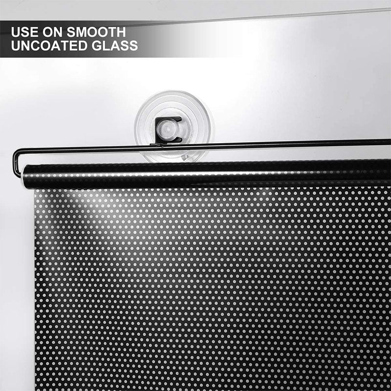 Piercing-Free Suction Cup Sunshade for Windows - PVC, Black, view 6
