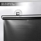 Piercing-Free Suction Cup Sunshade for Windows - PVC, Black, view 6