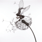 Dancing Fairy Statue for Garden - Metal, 25-45 inch Height, Polyethylene Figure