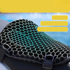 3D Honeycomb Motorcycle Seat Cushion, Elastic Polymer Gel and Breathable Cloth