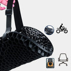 3D Honeycomb Motorcycle Seat Cushion, Elastic Polymer Gel and Breathable Cloth