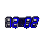 3D LED Digital Wall Clock with Adjustable Lighting