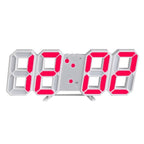 3D LED Digital Wall Clock with Adjustable Lighting