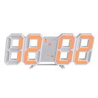 3D LED Digital Wall Clock with Adjustable Lighting