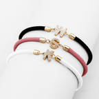 Adjustable Letter Initial Bracelets - Rope, Stainless Steel, Copper, up to 22cm, view 7