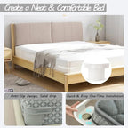 4-Piece ABS and PP Bed Sheet Holder Straps for Twin to King Beds