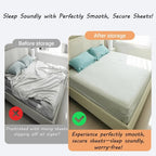 4-Piece ABS and PP Bed Sheet Holder Straps for Twin to King Beds