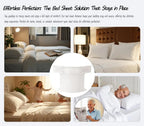 4-Piece ABS and PP Bed Sheet Holder Straps for Twin to King Beds