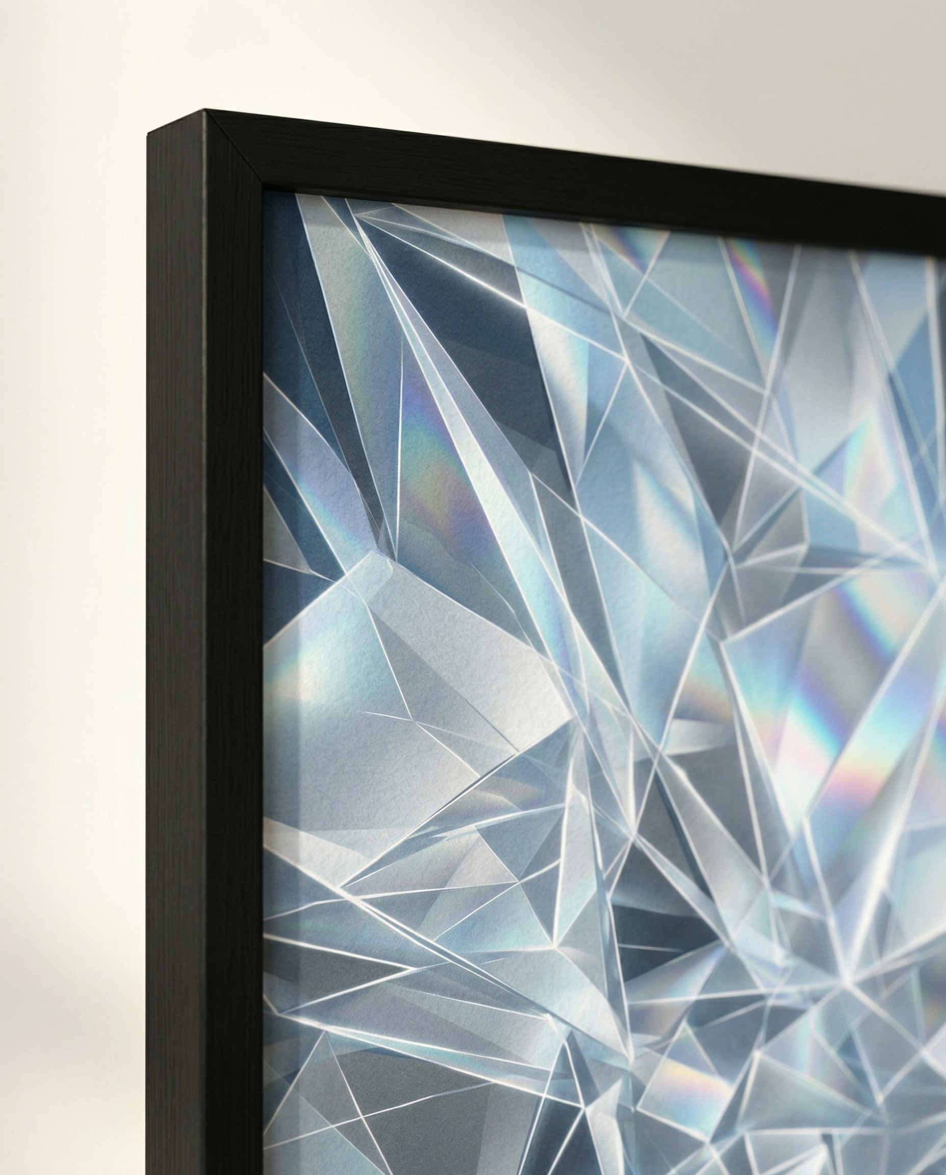 Abstract Geometric Print - Fractured Light-Welvere