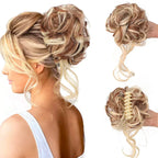 Curly Hair Bun Clip-in Hair Piece - Synthetic Hair, Natural Look, Volume, view 10