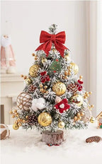 45cm Mini Tabletop Christmas Tree with LED Lights, PVC and Metal