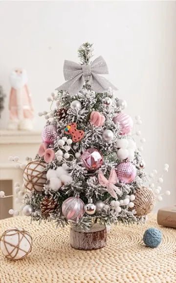 45cm Mini Tabletop Christmas Tree with LED Lights, PVC and Metal