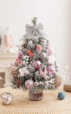 45cm Mini Tabletop Christmas Tree with LED Lights, PVC and Metal