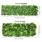 Expandable Artificial Privacy Fence for Garden or Indoor - 40cm, Ivy Leaves, view 10
