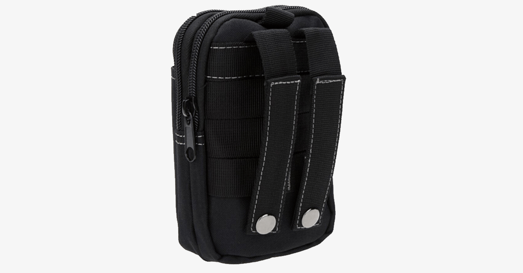 Military Nylon Waist Bag for Outdoor Travel - Waterproof, Belt Attachment, view 2