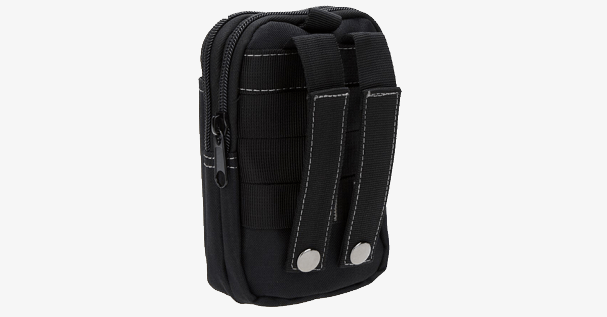Military Nylon Waist Bag for Outdoor Travel - Waterproof, Belt Attachment, view 2