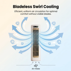 Wall-mounted Cooling Fan for Kitchen - ABS PVC, Usb-C Rechargeable, view 4