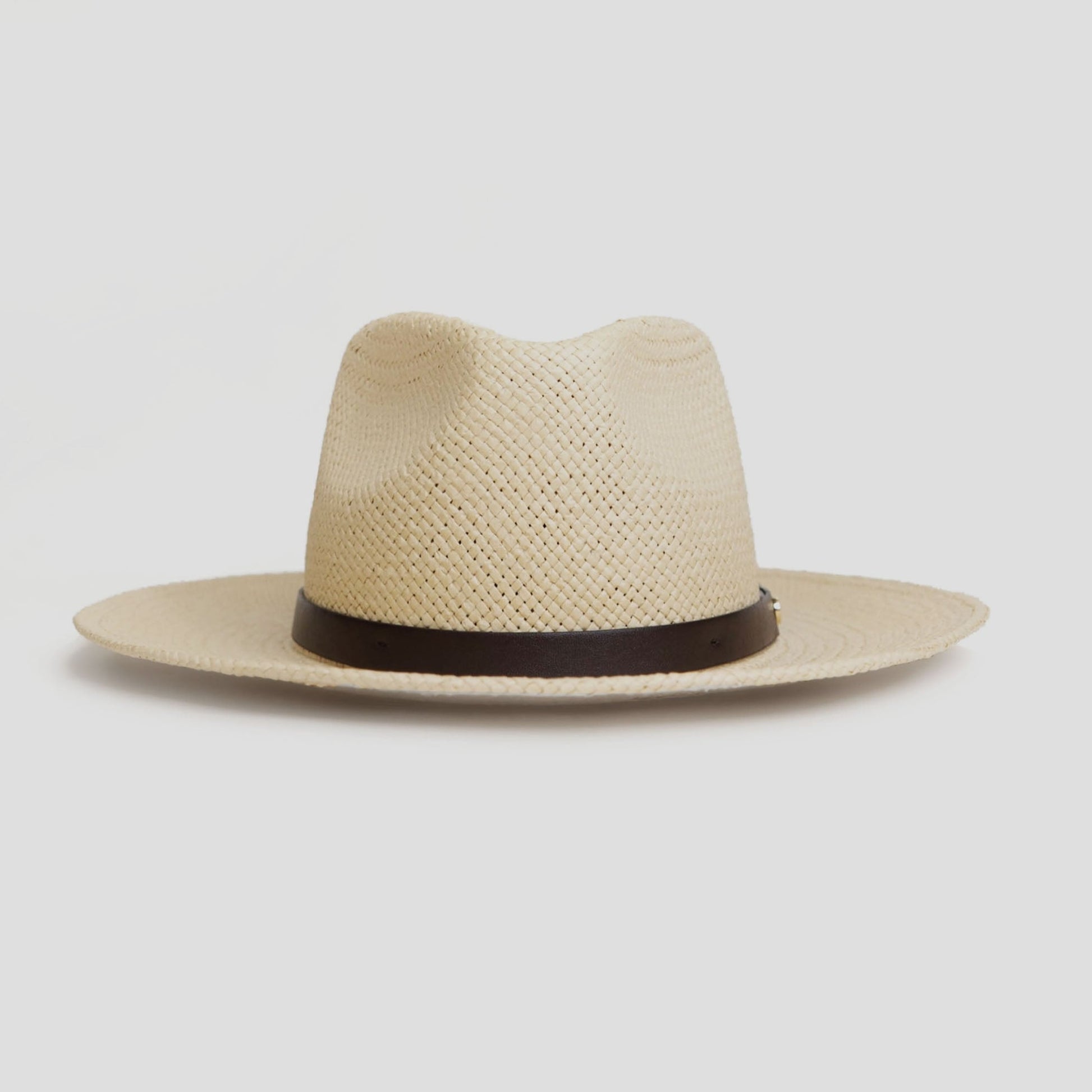 Straw Fedora Hat for Men and Women - Coffee, Modern Minimalist Style, view 8