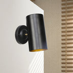 Farmhouse Black Metal Wall Lamp for Bedside - Cylindrical, Wall Mount, 6", view 8