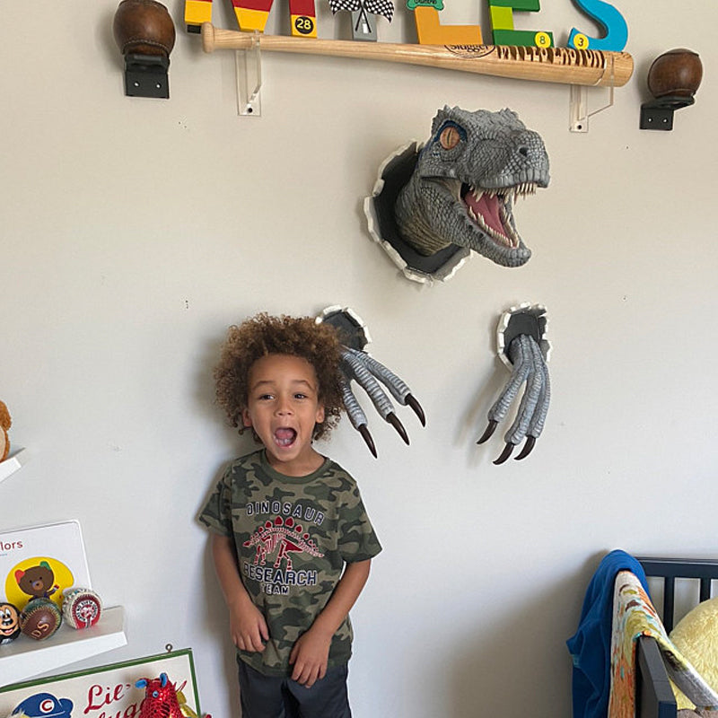 Wall Bursting Velociraptor Decorations - Resin, 13x8x8 cm Head, view 6