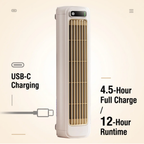 Wall-mounted Cooling Fan for Kitchen - ABS PVC, Usb-C Rechargeable, view 8
