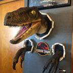 Wall Bursting Velociraptor Decorations - Resin, 13x8x8 cm Head, view 8