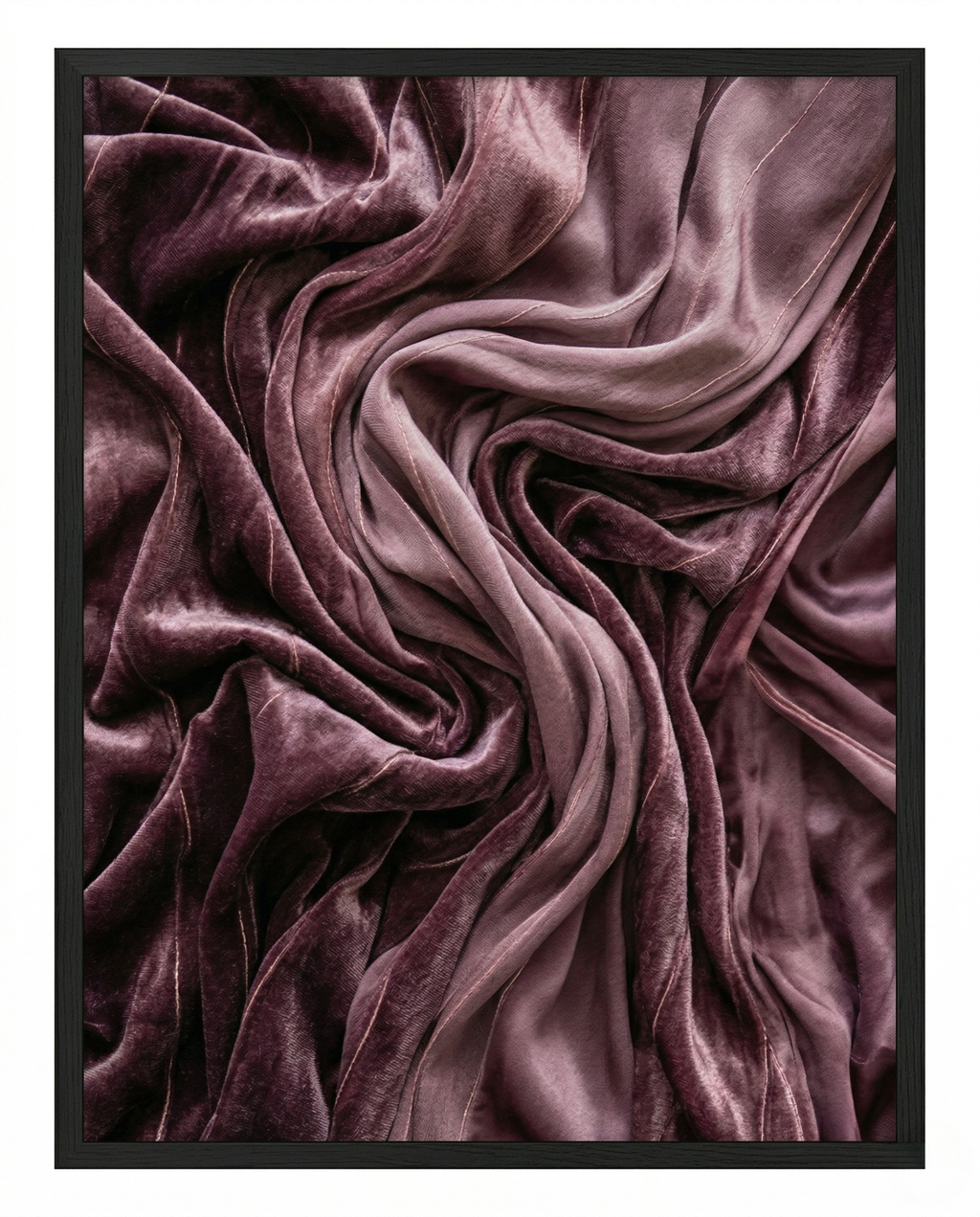 Purple Abstract Print - Velvet Fold-Welvere