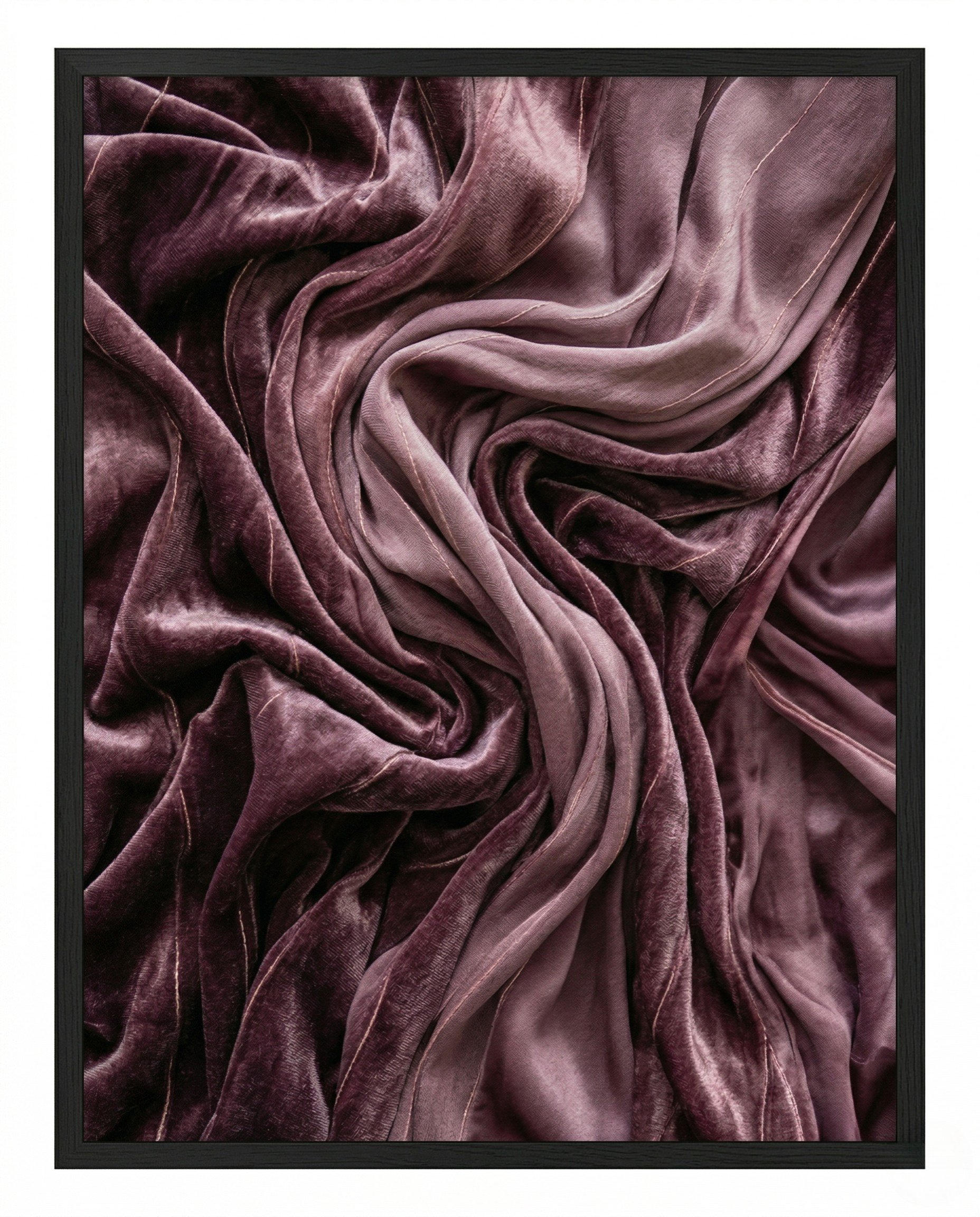 Purple Abstract Print - Velvet Fold-Welvere