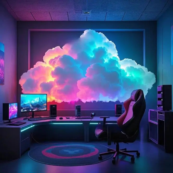 LED Cloud Decorative Light for Bedroom - 200 cm, RGB, USB Powered, view 7