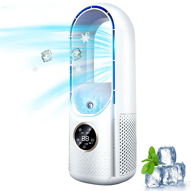 Bladeless Portable Fan for Home and Office - USB Powered, 30.5 cm, ABS