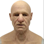 Realistic Old Man Halloween Mask for Adults - Latex, Movable Mouth, up to 62 cm, view 9
