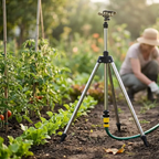 High Pressure Rotating Tripod Sprinkler for Garden - Adjustable Spray, view 8