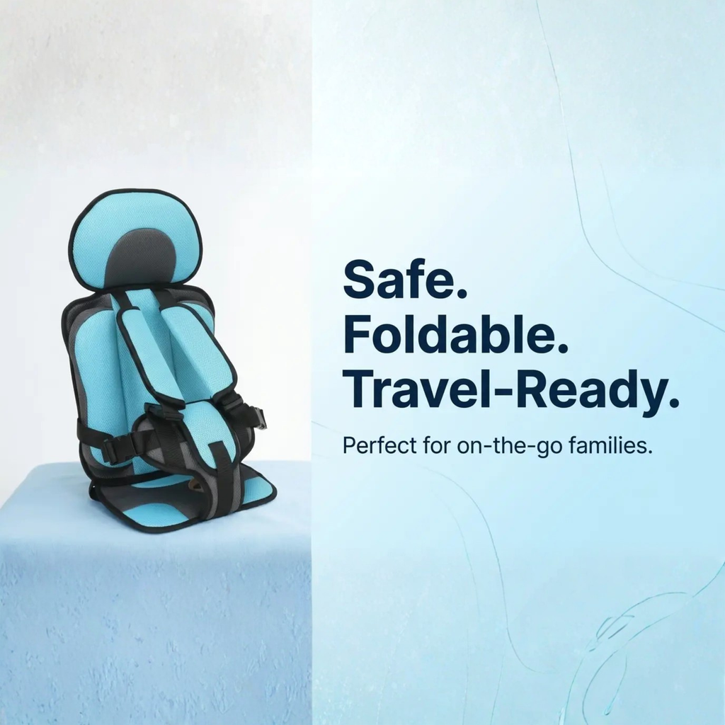 Portable Foldable Child Car Booster Seat - 5-Point Harness, up to 60 kg, view 9
