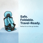 Portable Foldable Child Car Booster Seat - 5-Point Harness, up to 60 kg, view 9