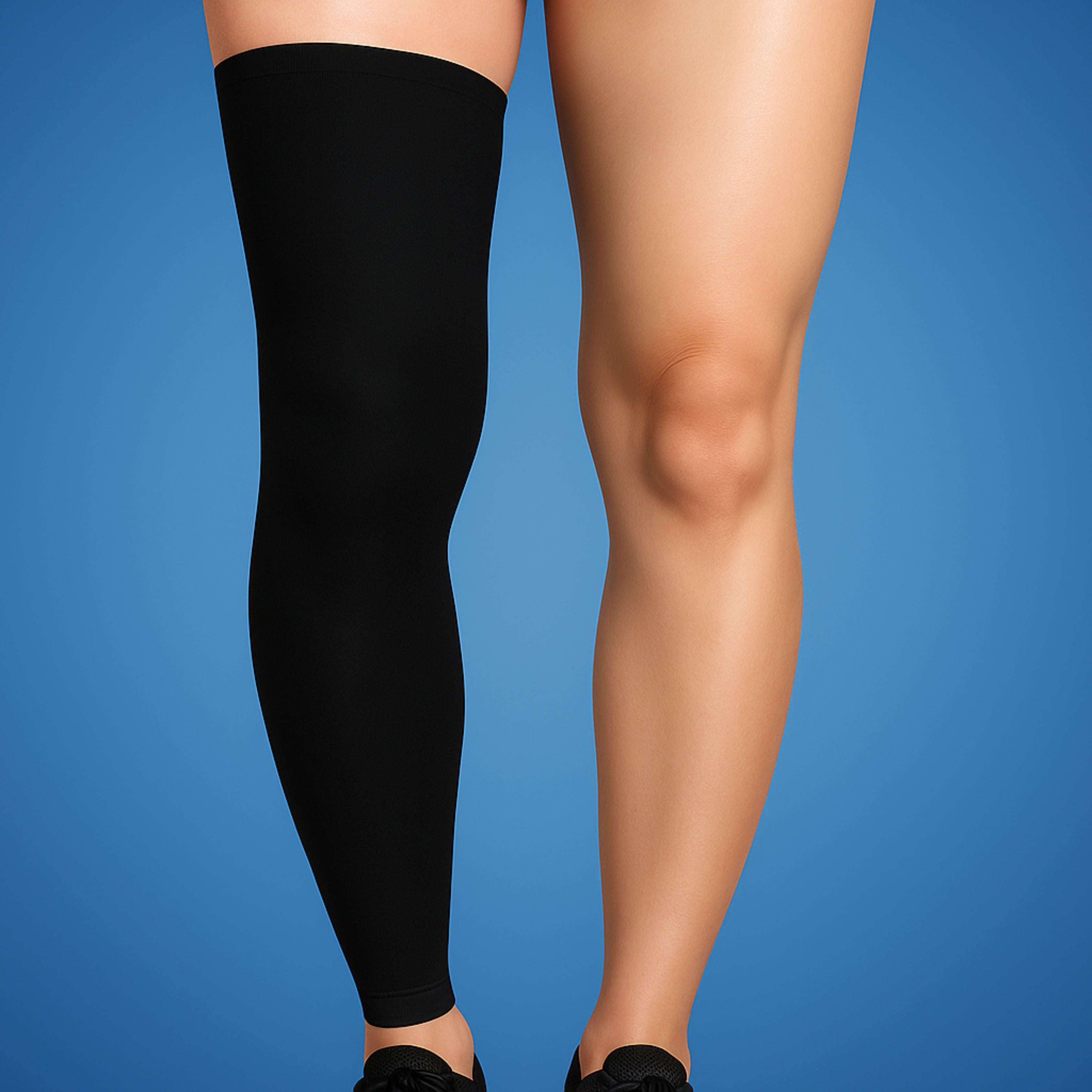 Full Leg Compression Sleeve for Knee Support - Graduated Pressure, view 4