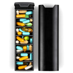 7-Day Medication Organiser, Compact Plastic Pill Box for Home and Travel