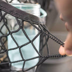 Stretchable Car Seat Divider and Storage Net with Pet Barrier - Mesh, 9.86 in, view 2