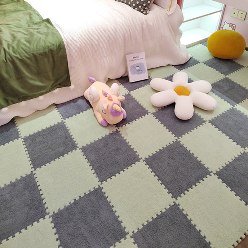 Plush Cut Composite Non-Slip Carpet Tiles for Indoor Bedroom - 12" x 12", view 31